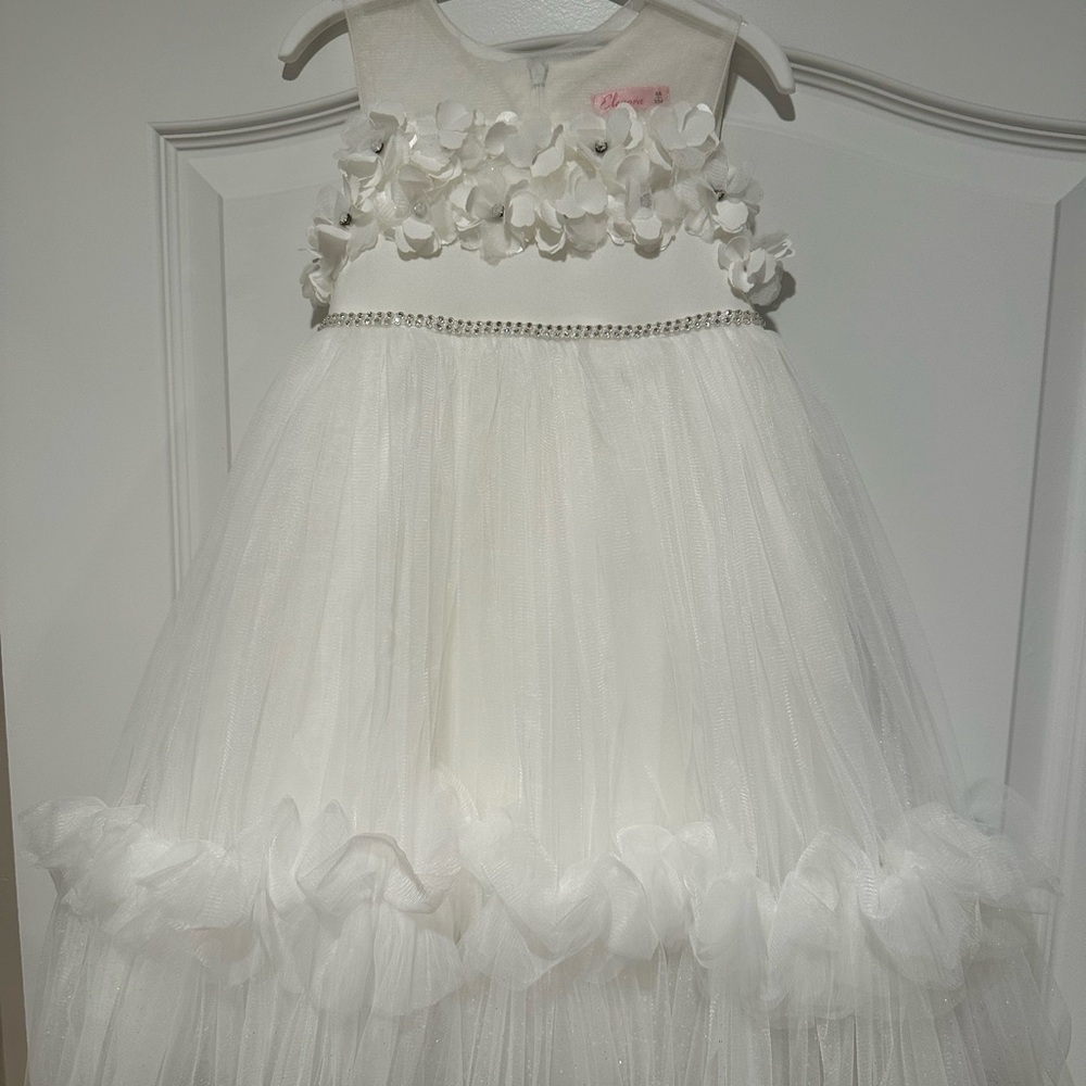 Eleanora white floral dress